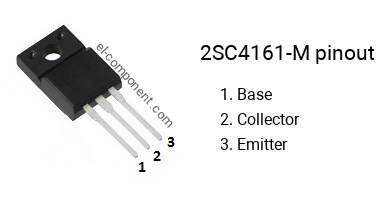Pinout of the 2SC4161-M transistor, marking C4161-M