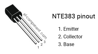 Pinout of the NTE383 transistor