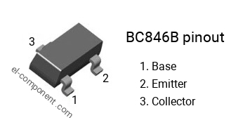 Reino Unido STK BC846B NPN Transistor de Amplificador SMD propósito General 10/50/100 Piezas!! 