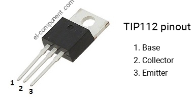 Santuario periscopio alondra TIP112 npn transistor complementary pnp, replacement, pinout, pin  configuration, substitute, equivalent, datasheet