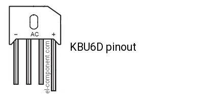 KBU6D pinout.
